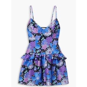 LOVESHACKFANCY
Fabienne ruffled floral-print taffeta mini dress